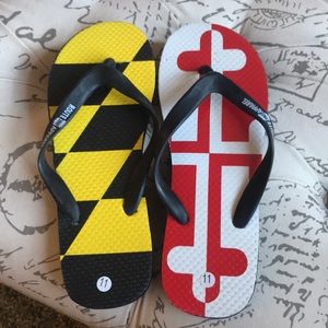 BRAND NEW! Maryland flip flops
